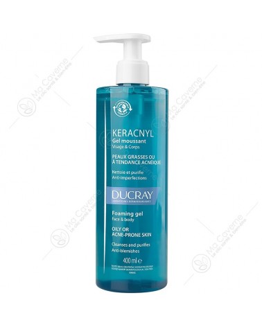 DUCRAY Keracnyl Gel Moussant Visage et Corps 400ml