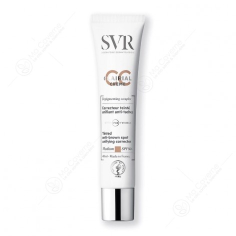 SVR Clairial Crème CC SPF50 Correcteur Unifiant Anti-Tache Medium 40ml-1