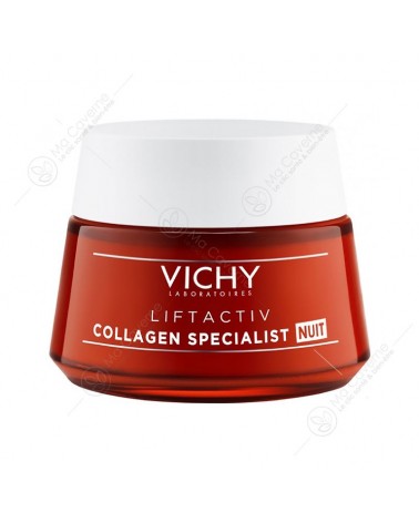 VICHY Collagen Liftactiv Specialist Nuit Crème Anti Rides + Vitamine Cg 50ml