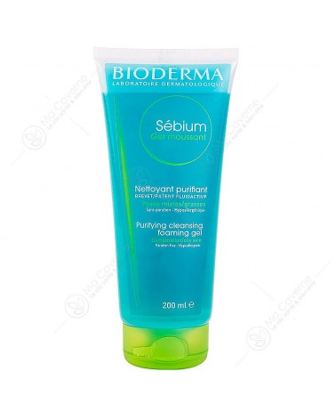 BIODERMA Sebium Gel Moussant Nettoyant Purifiant 200ml