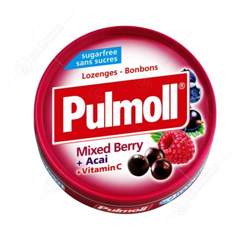 Pulmoll Mixed Berry Acai Vitamine C  sans Sucre 45g