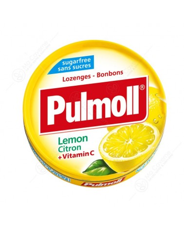 Pulmoll Citron Vitamine C sans Sucre 45g