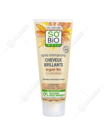 SO'BiO Après-Shampoing Cheveux Brillants Argan 200ml