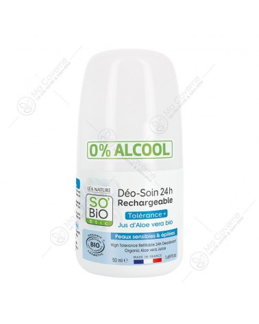 SO'BiO Déo-Soin Tolérance+ Aloe Vera Bio 50ml