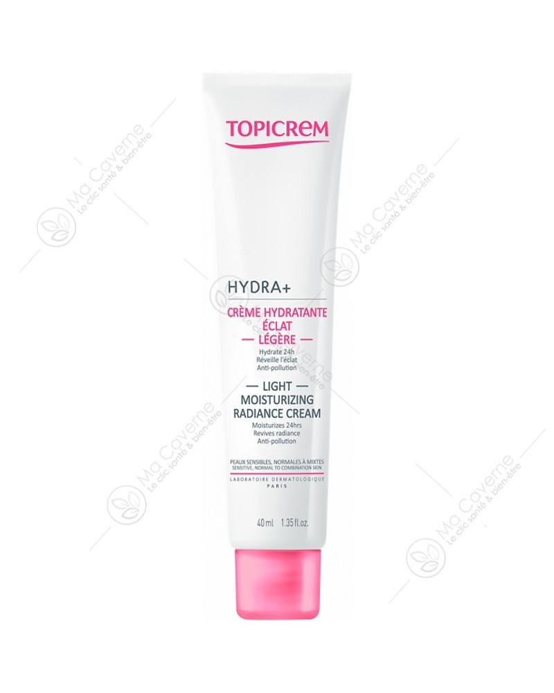 TOPICREM Hydra+ Crème Hydratante Eclat Légère 40ml