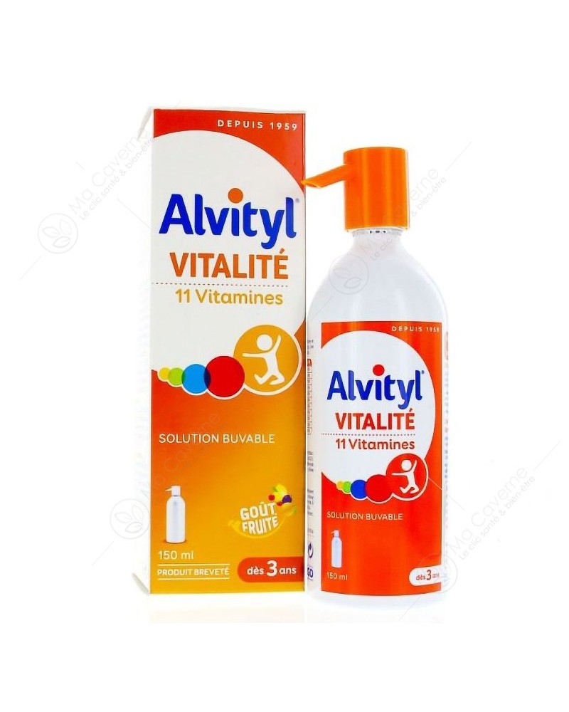 Alvityl sirop 11 Vitamines 150ml | Parapharmacie Tunisie