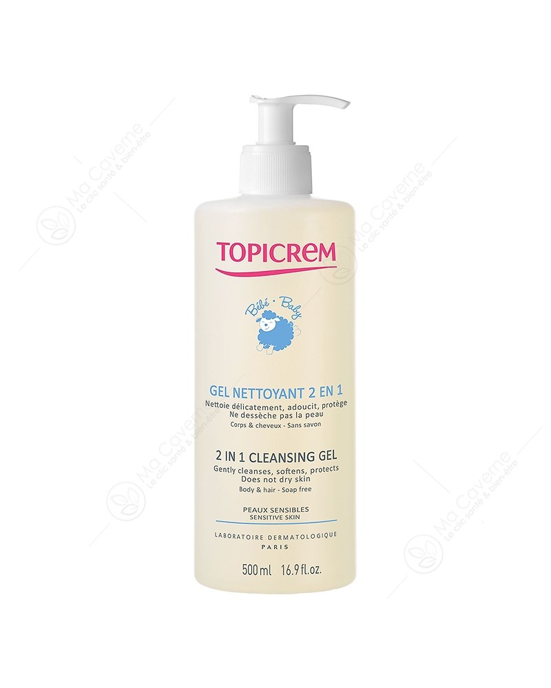 TOPICREM Bébé Gel Nettoyant 2 En 1 500ml-1