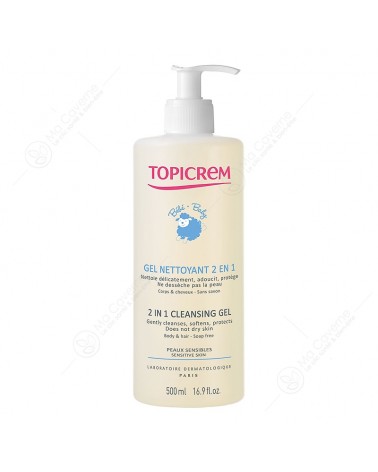 TOPICREM Bébé Gel Nettoyant 2 En 1 500ml-1